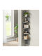 Eckbibliothek Gray 20x20x126cm