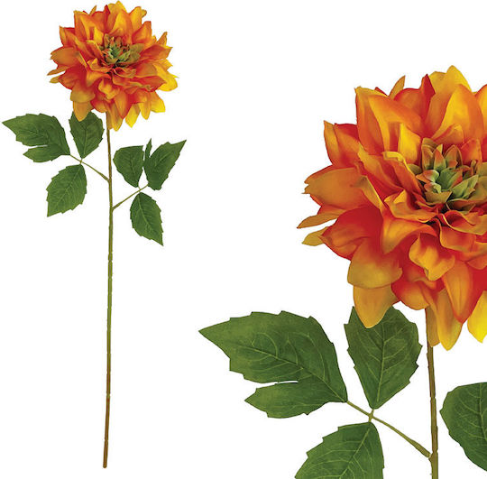 Orange Pastel Dahlia Branch Y67cm 24/144box
