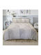 Lino Home Sheet Sets Queen 240x260cm. Loxo Beige, Pink, White 4pcs