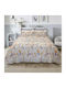 Lino Home Sheet Sets Queen 240x260cm. Cubo Ciel, Mauve, Orange, Pink, White 4pcs