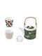 Easylife Ornament de masă de Crăciun Ceainic De porțelan Multicolor