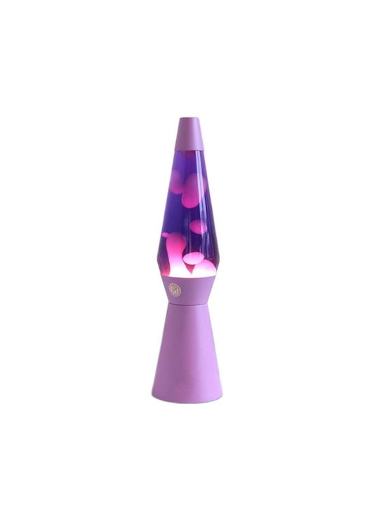 I-Total Dekorative Lampe Lavalampe Lila