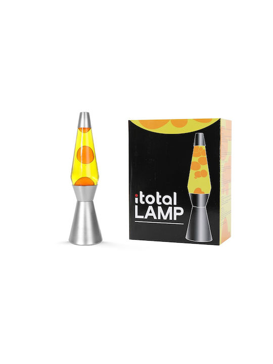 I-Total Lustră Decorativă Lampă de lavă Galben