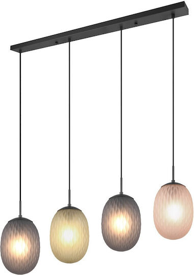 Trio Lighting Висящо Осветително Тяло Черен 117x17x150см.