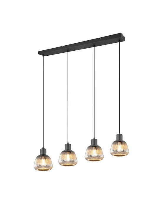 Trio Lighting Pendant Light Black 90x15x150cm