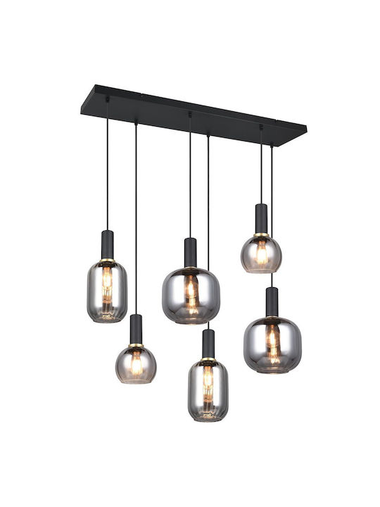 Trio Lighting Pendant Light Black 35x150cm