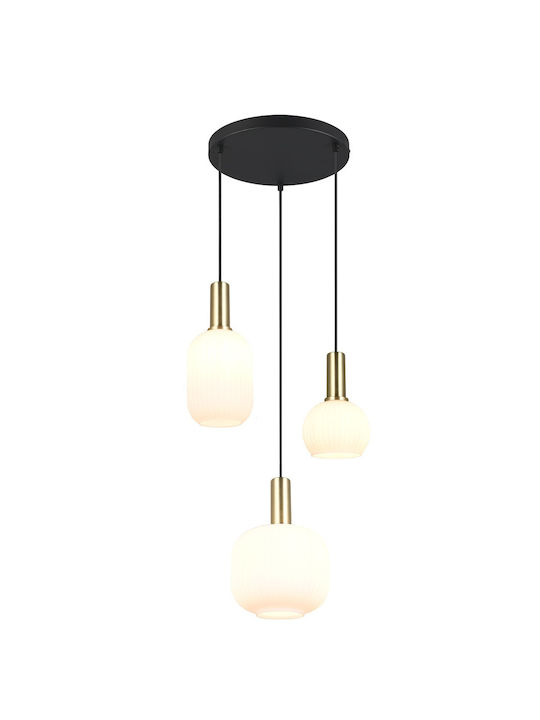 Trio Lighting Lustră Negru 38x30x150cm.