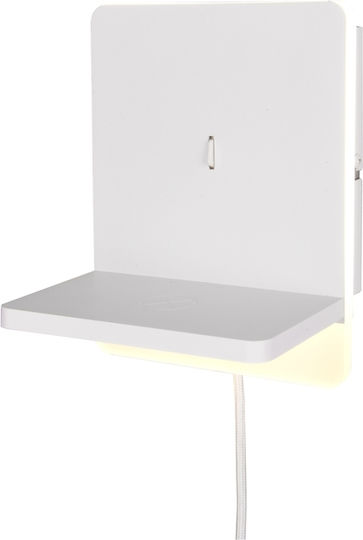 Trio Lighting Modern Lamp Wall Socket with USB Port 16x16x14cm