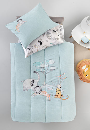 Guy Laroche Zootopia Детски Плик за Завивка Единичен Aqua Grey 165x225бр