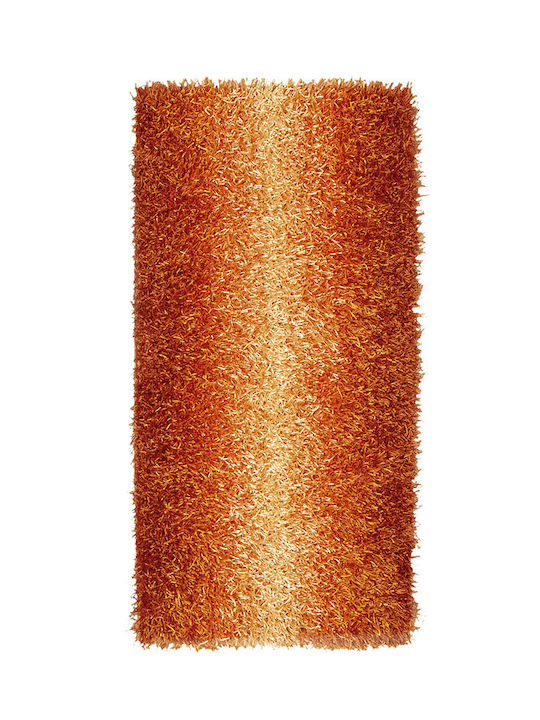 Koulis Carpets Vision Handmade Anti-slip Rug Rectangular Shaggy Orange