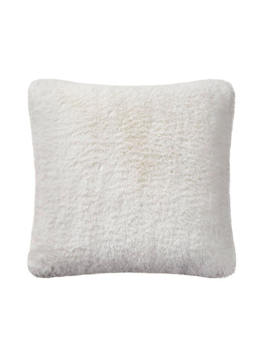 Butlers Sofa-Kissen Wild Thing aus pelzigem Wei...