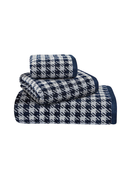 Greenwich Polo Club Σετ Πετσέτες Μπάνιου 3τμχ 3095 Blue, Grey Βάρους 500gr/m²