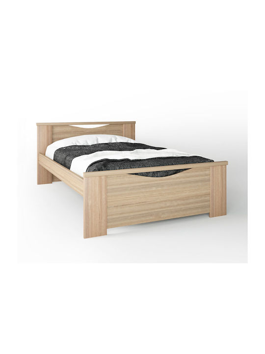Smile Bed Semi Double Wooden Oak for Mattress 1...