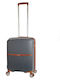 Dielle Cabin Travel Suitcase Hard Gray with 4 Wheels Height 55cm