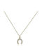 Atofio Kosmima Charm Bogen aus Weißgold 9 K mit Zirkon
