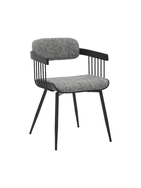 Lang Stühle Speisesaal Black-grey 1Stück 51x52x...