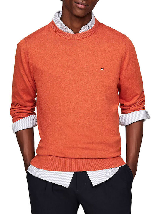 Tommy Hilfiger Long Sleeve Sweater Orange Thund...