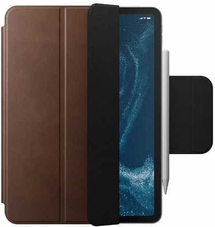 Nomad Флип капак Кожен Устойчив Кафяв (iPad Air 2024 13" - iPad Air 2024 13" / iPad Pro 2018 12.9" - iPad Pro 2018 12.9" / iPad Pro 2020 12.9" - iPad Pro 2020 12,9" / iPad Pro 2021 12.9" - iPad Pro 2021 12.9" / iPad Pro 2022 12.9'' - iPad Pro 2022 12.9'')