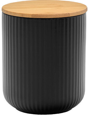 InTheBox General Use Vase with Lid Made of Porcelain Black 10x10x10cm 1 Pieces
