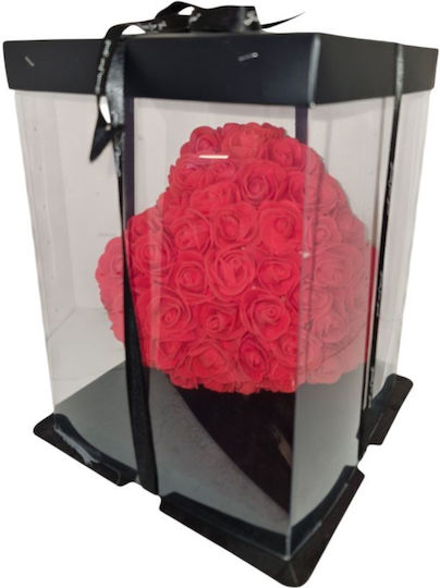 Heart Made of Artificial Roses