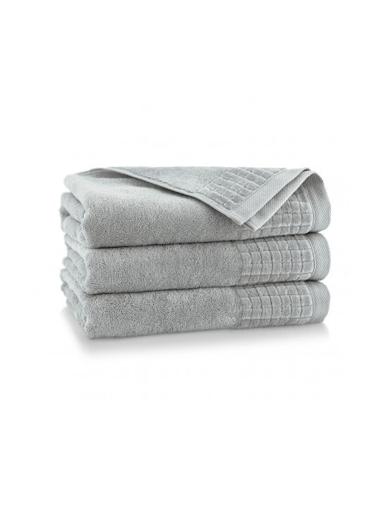 Zwoltex Handtuch Paulo 30x50cm Grau Gewicht 500...