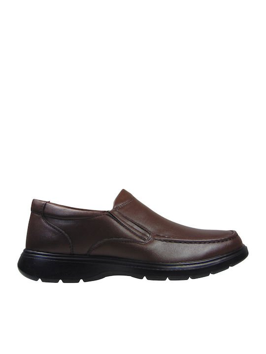 L.S.J SHOES Herren Mokassins Braun