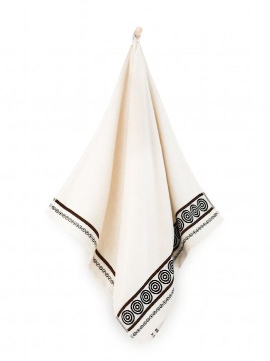 Zwoltex Handtuch Rondo 30x50cm Beige Gewicht 45...