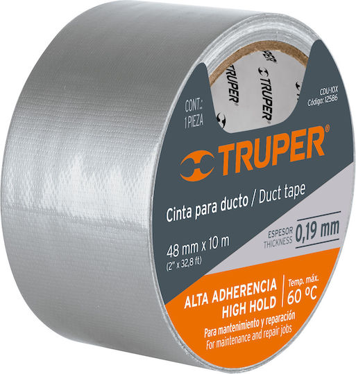 Truper Fabric Tape Grey 50mm X 10m 12586 Truper Fabric Tape Grey 50mm X 10m 12586