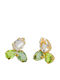 Victoria Cruz Earrings made of Silver Gold Plated with Stones