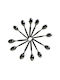 Epiplo-Fos Set Spoons Coffee / Tea Stainless Steel Brown 11.5cm 12 Pieces
