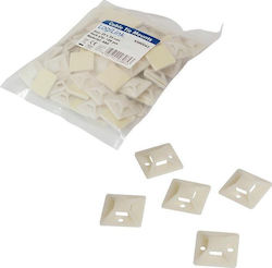 Suporturi pentru legături de cablu Logilink Kab0043 25x25mm 100 bucăți Suporturi pentru legături de cablu Logilink Kab0043 25x25mm 100 bucăți