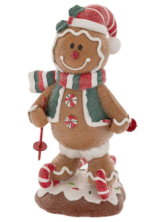 GRC Tech Weihnachtliche Kunststoff Figur Süßigkeiten Braun Höhe 34cm