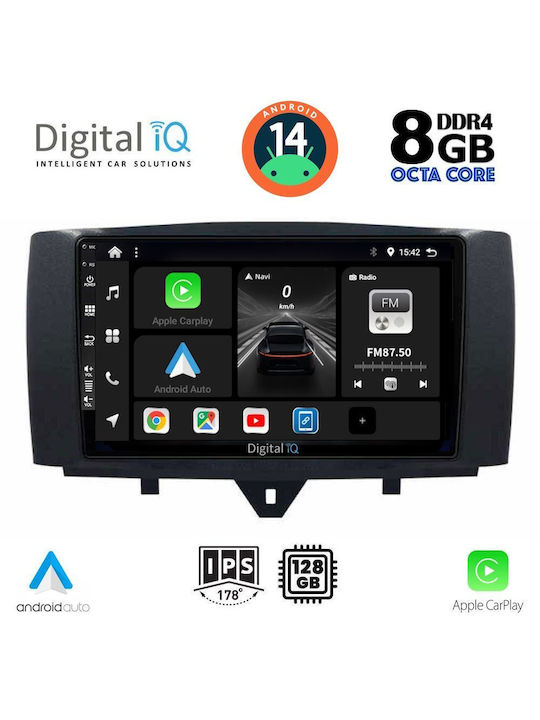 Digital IQ Автомобилна Аудио Система (Блутут/USB/AUX/WiFi/GPS/Apple-Carplay/Android-Auto) с Тъчскрийн 9"