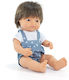 Miniland Păpușă Bebe Castaniu Băiat 38 cm