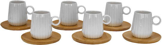 InTheBox Set of Cups Espresso Porcelain White 6pcs