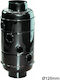 Stahlkamin-Wärmesammler Metall Ofenrohr Ø120 Schwarz 127160