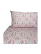 Astron Italy Baby Sweet Unicorn Pink Single Cotton Kids Sheets Set 175x260cm