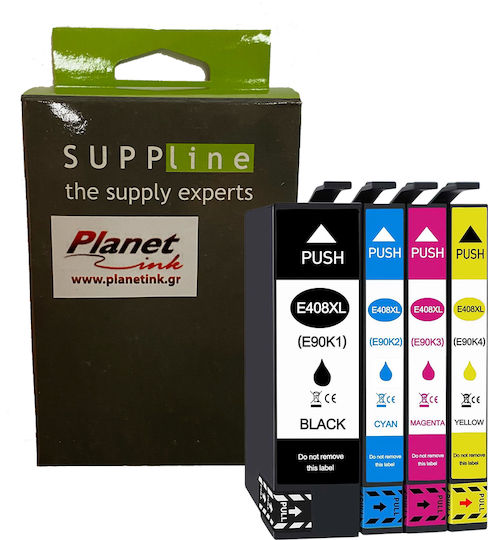 Planetink Kompatibles Tintenstrahldrucker-Tintenpatronen-Paket Epson 408XL 117ml Mehrere (Farbe) 1Stück