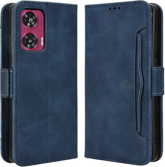 Book Synthetic Leather / Silicone Navy Blue (Motorola Edge 50 Fusion 5G)