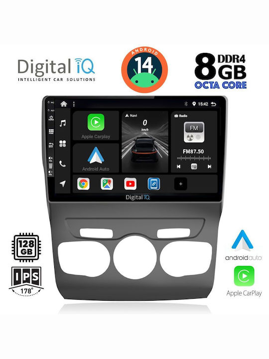 Digital IQ Sistem Audio Auto pentru Citroen C4 / DS4 2011-2018 (Bluetooth/USB/AUX/WiFi/GPS/Apple-Carplay/Android-Auto) cu Ecran Tactil 10"