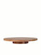 JK Home Decoration Дърво Кръгъл Поднос за сервиране в Кафяв Цвят 625111 1бр