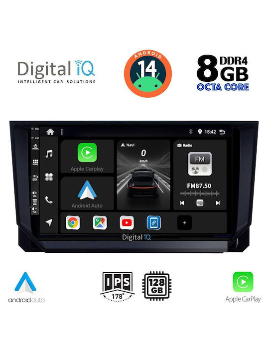 Digital IQ Car Audio System for Mazda CX-9 2006-2015 (Bluetooth/USB/AUX/WiFi/GPS/Apple-Carplay/Android-Auto) with Touch Screen 10"
