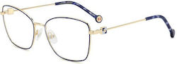 Carolina Herrera Women's Metal Butterfly Blue P...