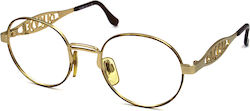 Oliver Peoples Women's Metal Prescription Eyeglass Frame Brown