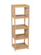 Atmosphera Boden Badezimmerregal Bamboo mit 5 Regalböden 35x30x108.5cm Beige