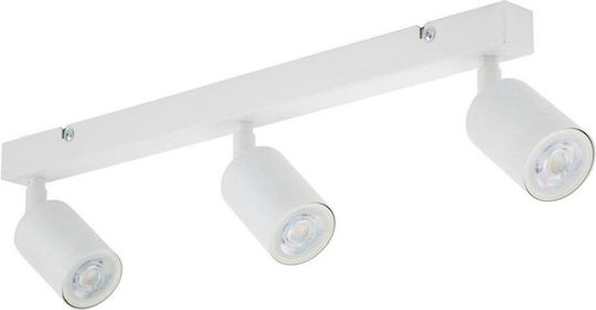 TK Lighting Σποτ με 10 Φώτα και με Ντουί GU10 σε Λευκό Χρώμα