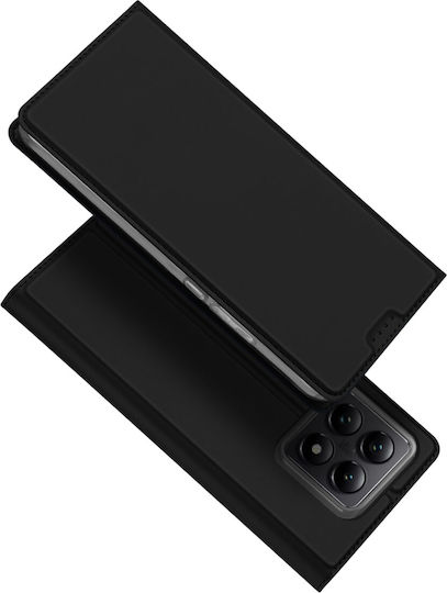 Dux Ducis Skin Pro Umschlag Rückseite Synthetisches Leder Schwarz (Xiaomi 14T Pro)