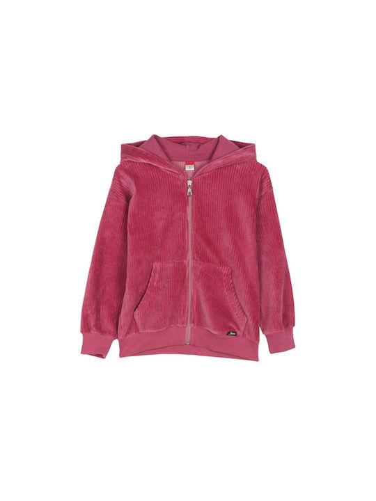 Joyce Kids Cardigan Cotton with Hood Pink