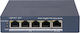 Hikvision DS-3E1505P-EI/M Unmanaged L2 PoE+ Switch with 5 Gigabit (1Gbps) Ethernet Ports