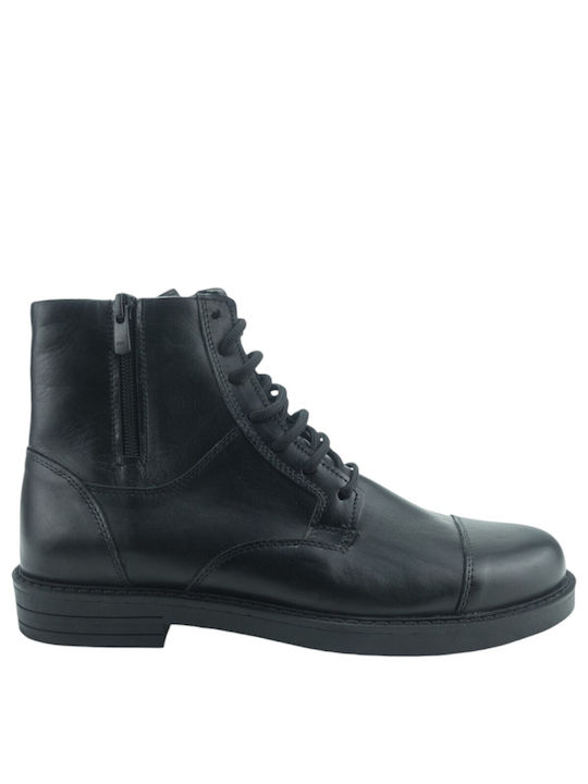 Steve Kommon Black Men's Boots